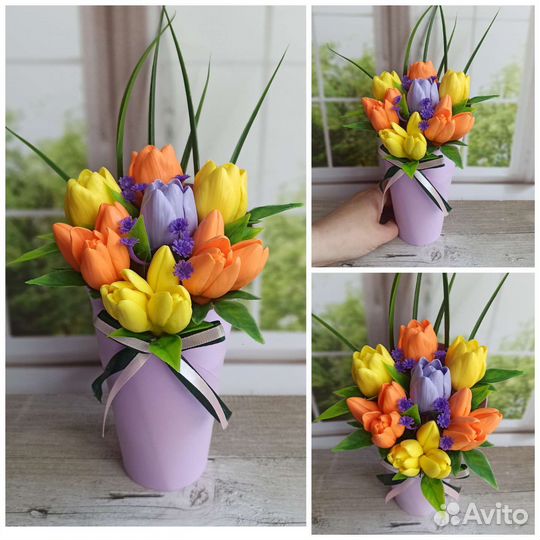 Мыло ручной работы букеты