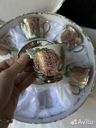 Сервиз чайный фарфор. Новый