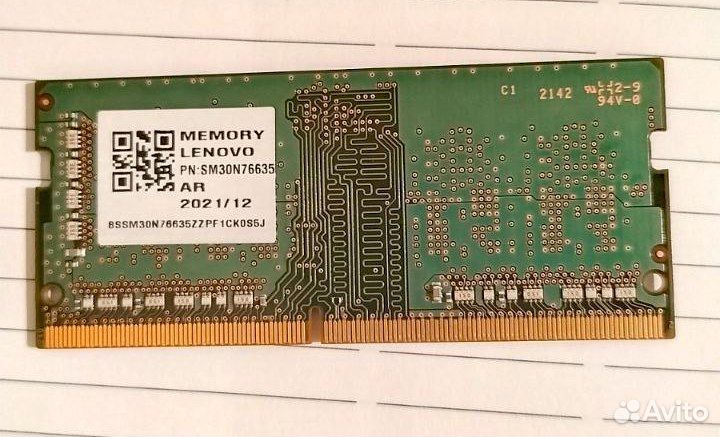 Модуль памяти Samsung 2Gb и 4Gb DDR4 sodimm