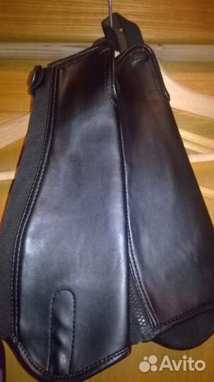 Новые кожаные гетры детские (защита)