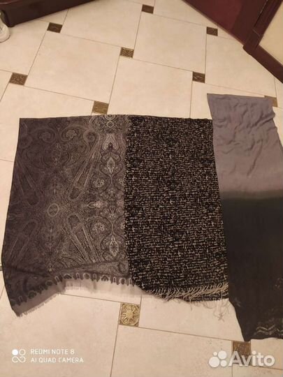 Палантины шарфы теплые