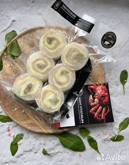 Рулеты из трески и тунца с сыром