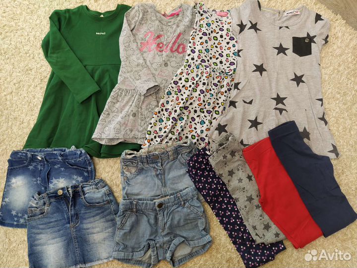 Вещи пакетом на девочку 98-104-110