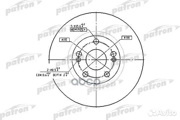 Диск тормозной передн renault: espace III 96-02
