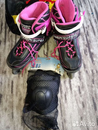 Роликовые коньки детские раздвижные