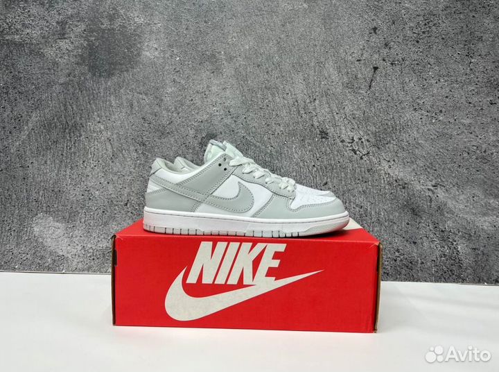 Кроссовки Nike SB Dunk Grey Люкс