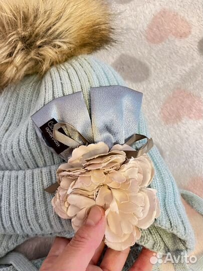 Шапка зимняя для девочки 52 54