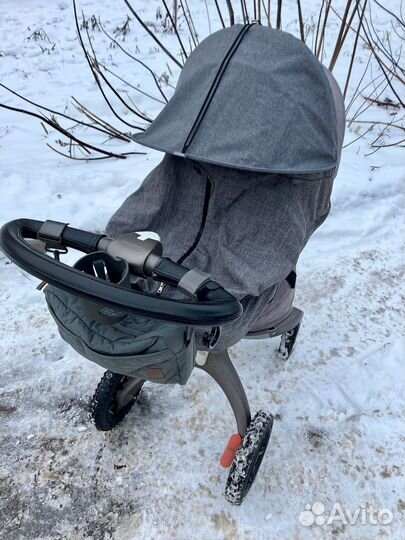Коляска детская 2 в 1 stokke xplory v5 grey