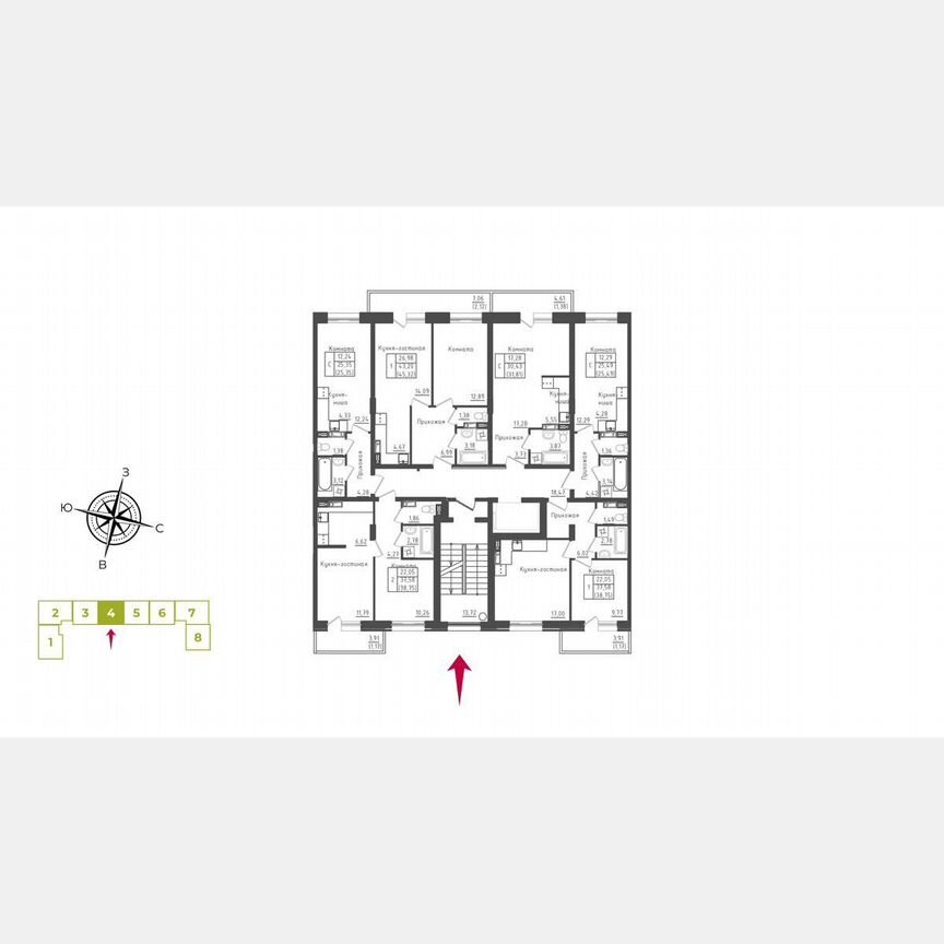 1-к. квартира, 38,5 м², 2/5 эт.