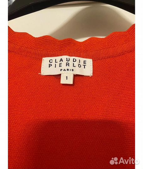 Claudie Pierlot Коралловое вискозное коктейльное п