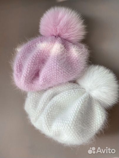 Берет ручной вязки