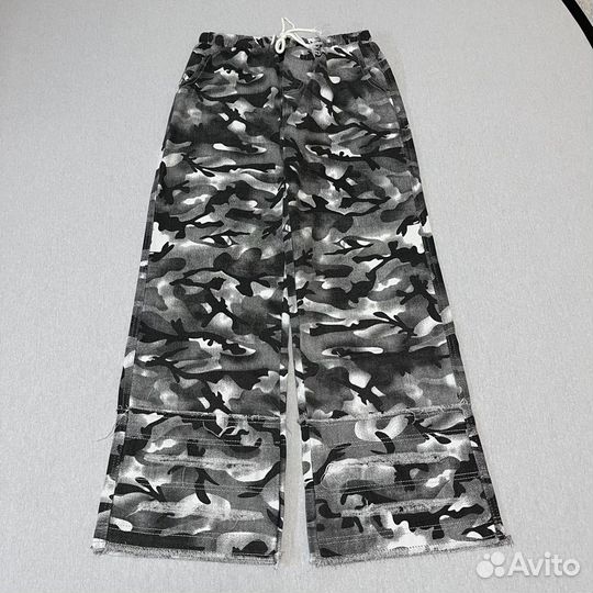 Джинсы Vetements camo Rick Owens type