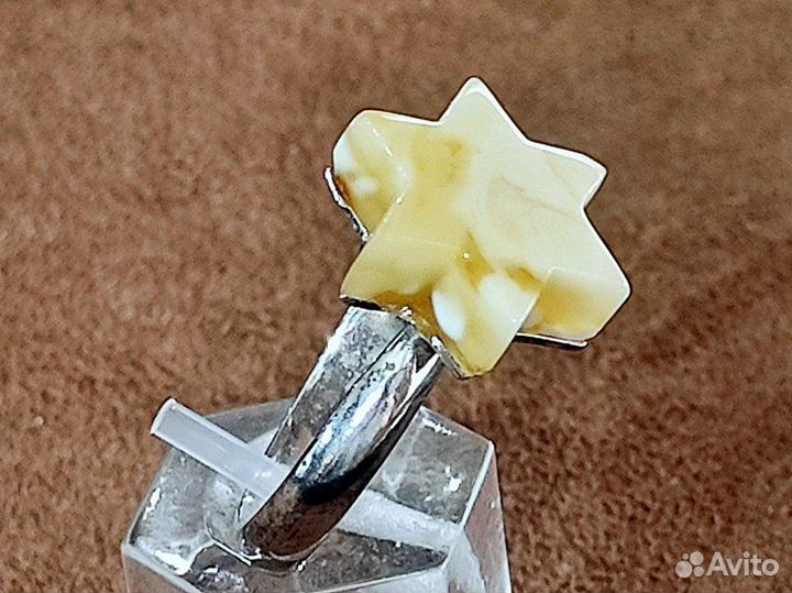 Янтарь поделка звезда давида