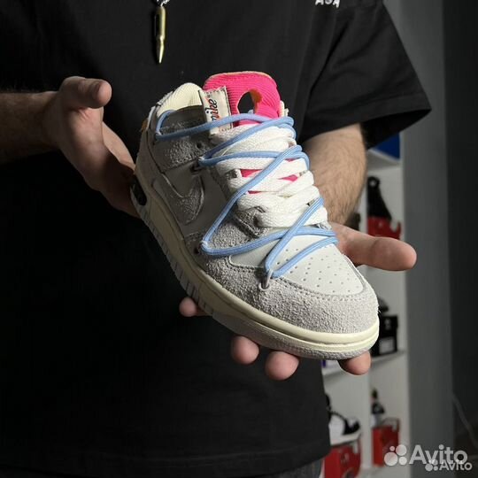 Кроссовки Nike sb dunk low off white женские