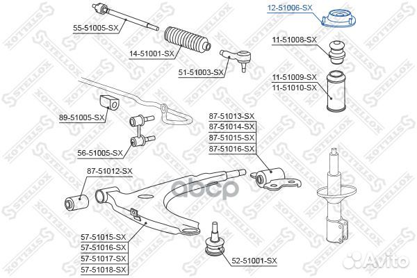 Опора амортизатора переднего Hyundai Coupe 1.6