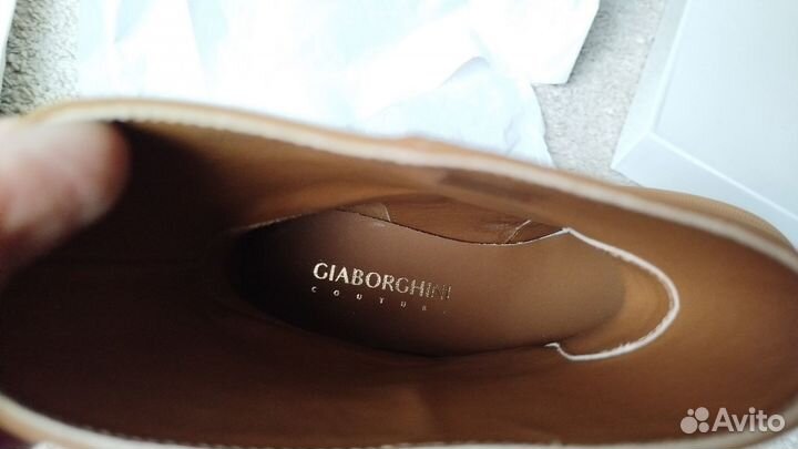 Ботинки кожаные Giaborghini