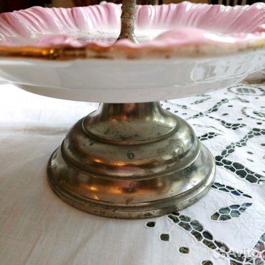 Этажерка/тарелка двухъярусная Кузнецов/Гарднер