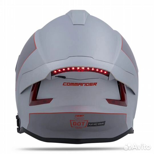 Шлем 509 Mach V Commander Helmet Redline LG XL