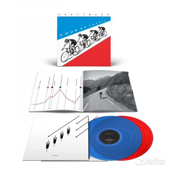 Kraftwerk - Tour De France (2009 remastered) (180g) (Limited Edition) (LP 1: Translucent Blue Vinyl