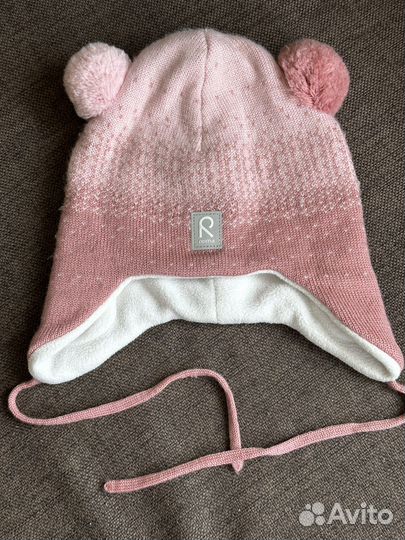 Шапка для девочки зима. 52 размер. Рейма