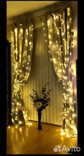 Гирлянда штора 3х3 светодиодная