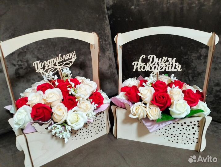 Букет из мыльных цветов