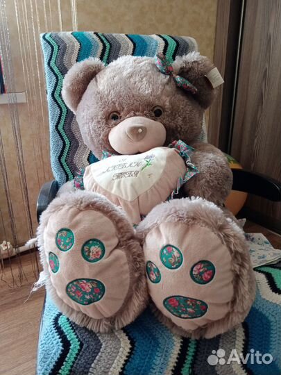 Большой плюшевый мишка 80см