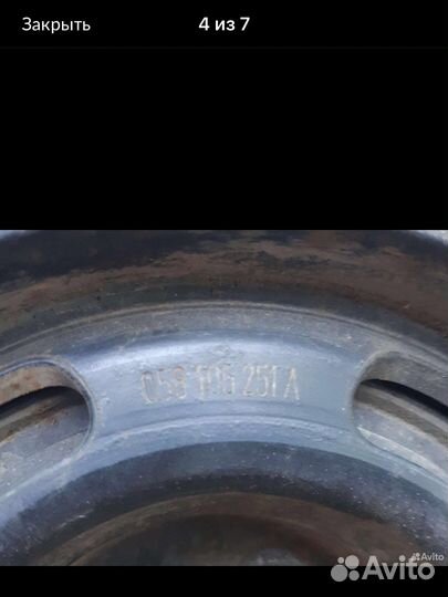 Шкиф коленвала audi a6 с4