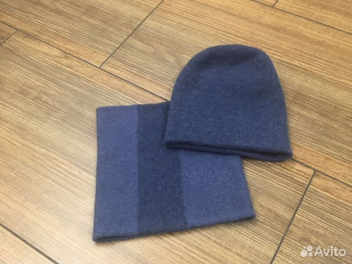Кашемировые шапка и снуд