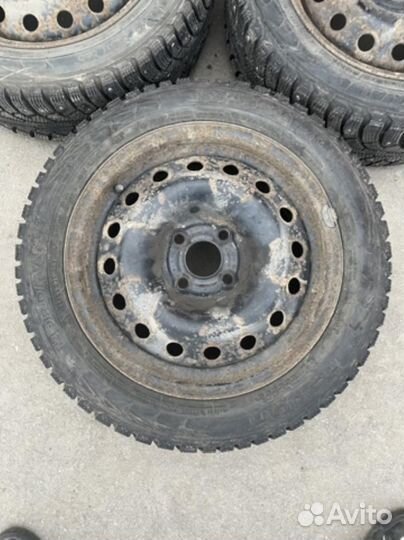 185/55 R15 Nokian Nordman 5 Зима Штампованные R16 pсd:4x100 ет:45 DIA:56.1