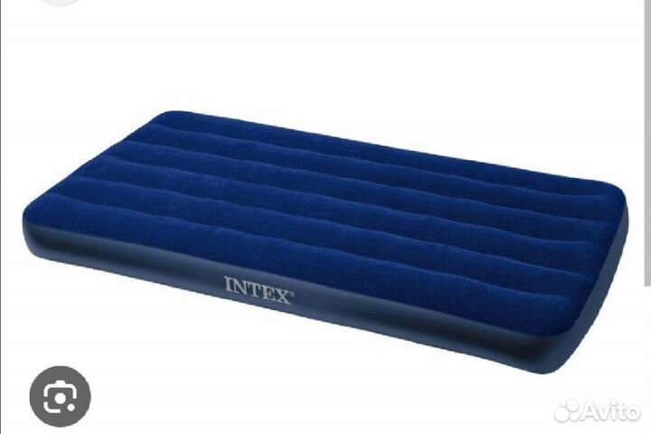 Матрас надувной, для кемпинга и туризма + насос