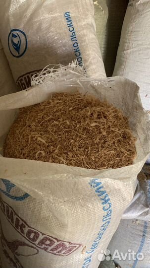 Опилки стружка в мешках
