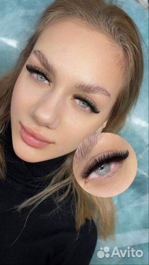 Наращивание ресниц в салоне красоты