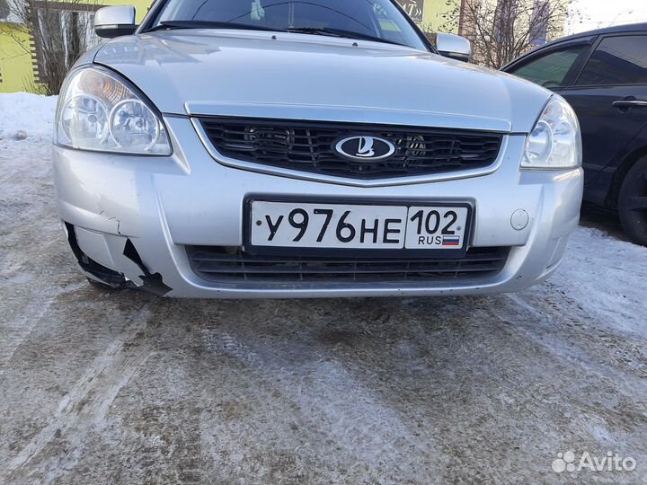 Передний бампер priora 2 цвет снежная королева