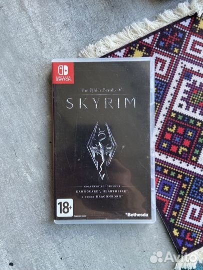 Skyrim Nintendo switch картридж