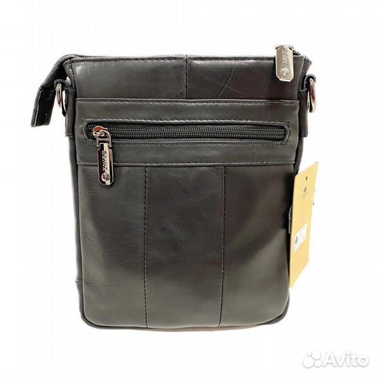 Сумка мужская кожаная Znixs 2256 black