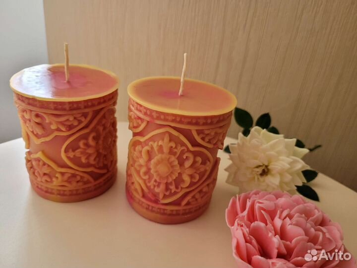 Свечи восковые ручной работы