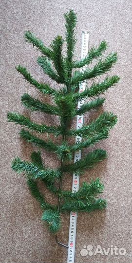 Елка новогодняя искусственная 50 65 см дождик СССР