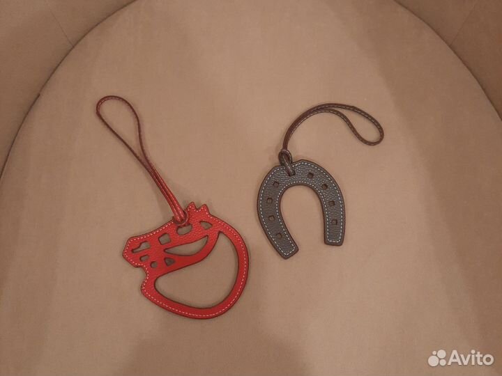 Брелок Hermes подкова, голова лошади