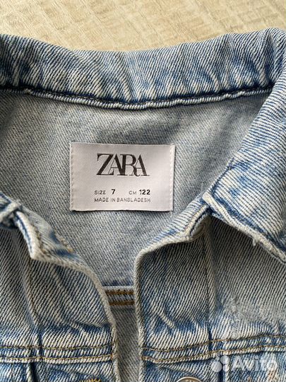 Джинсовая куртка zara детская