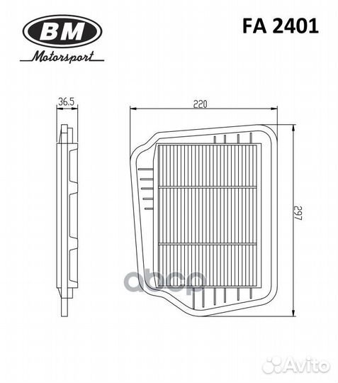 Фильтр воздушный FA 2401 BM-Motorsport