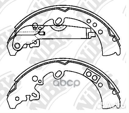 Колодки тормозные Toyota Hilux 04- nibk FN0620