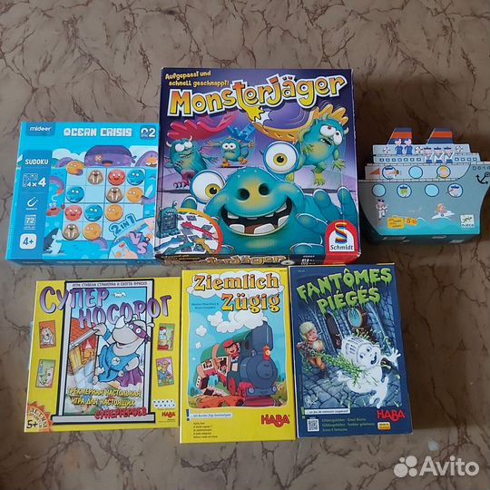 Настольные игры Bondibon, Haba, Granna, Mideer