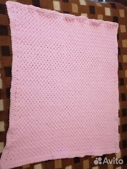 Плед детский вязаный ручная работа