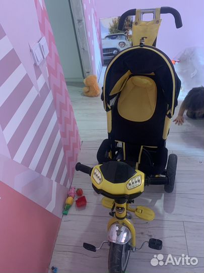 Трехколесный велосипед коляска