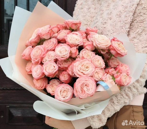 Купить 9 роз пионовидных букет №532