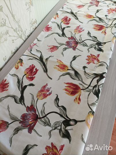 Скатерть дорожка на стол льняная новая