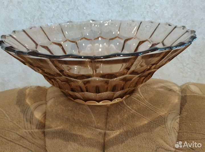 Вазы цветное и розалиновое стекло СССР