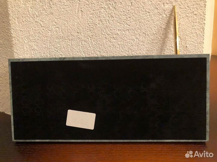 Настольный набор(зелёный мрамор)