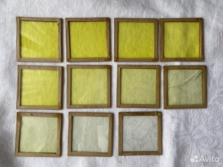 Корректирующие светофильтры, 33 штуки